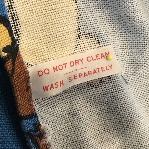 Terry Tunes Vintage Bedspread Mighty Mouse Heckle Jeckle Blue Queen - Picture 10 of 11